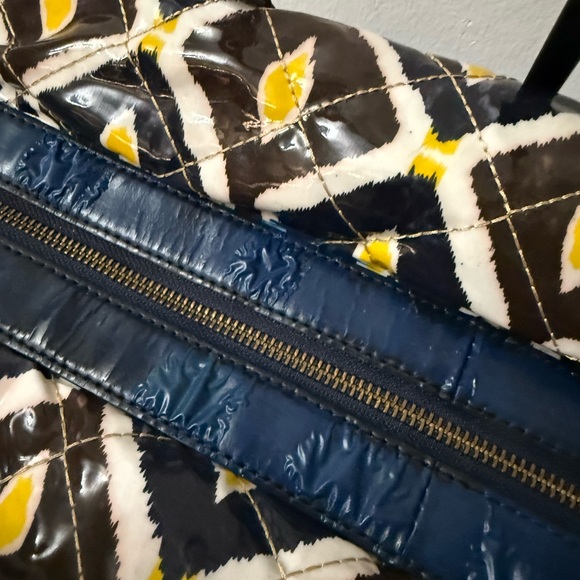 Tory Burch Blue XL Weekender *Callouts* please read description - Picture 6 of 9